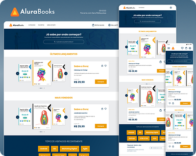 [UI] Alura - AluraBooks Project site ui web