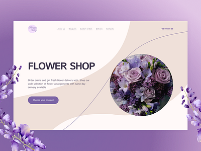 Flower Shop | Concept ver.2 concept ui web design