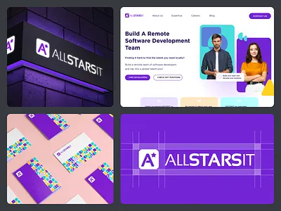 AllSTARSIT Brand Guidelines, Guide Identity Book brand book branding design graphic design identity guideline landing page logo product design ui ux webflow