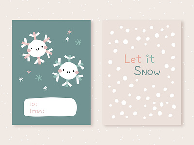 Christmas greeting cards baby branding christmas christmas greeting cards cute design greeting card illustration kawaii kids snowflakes winter