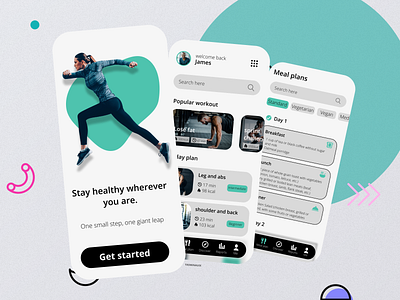 Fitness App app app design app redesign app ui apple apple shop blue design fitness fitness app green light design ui ux workout workout app workout program