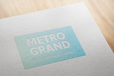 Metro Grand Real Estate branding design flat graphic design logo minimal typography