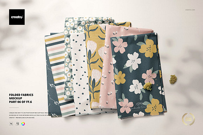 Folded Fabrics Mockup 06/FF v.6 stacks