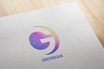 Grotesque branding design flat graphic design logo minimal