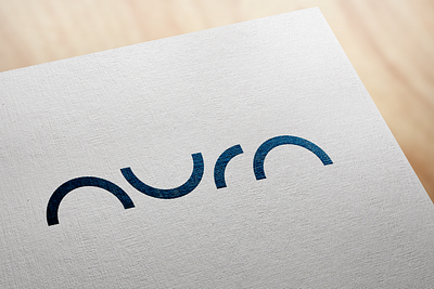 Aura branding design flat graphic design logo minimal typography