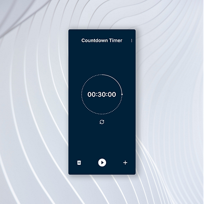 Countdown timer app color gradient design ui ux