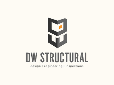 DW Structural Logo and Stationary branding design graphic design logo