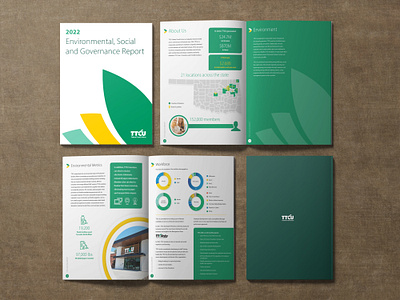 ESG Report design graphic design typography