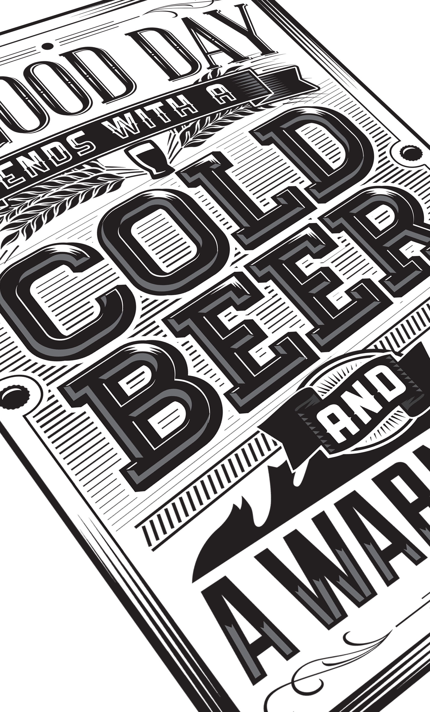 A Good Day Art art design illustration typography vector