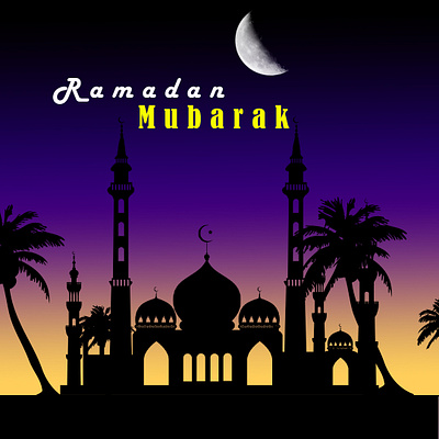 Ramadan Mubarak Card Photoshop animation creative design graphic design ill illustration islamic illustration photoshop photoshop illustration ramadan illstretion