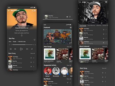 My Music figma mobile app music app concept musicapp ui user i̇nterface uıux