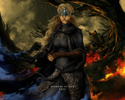 Maiden's Fate clip studio paint dark souls dark souls 3 fire keeper gaming illustration illustrator