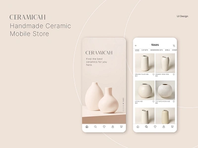 Ceramic Mobile Store UI Design app design logo ui