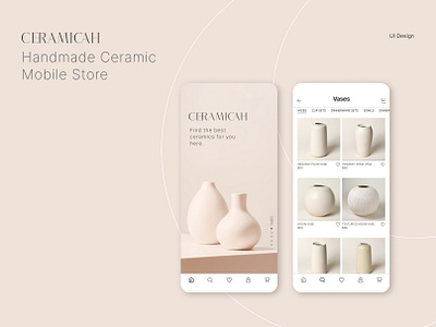 Ceramic Mobile Store UI Design app design logo ui