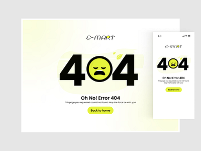 404 Page app branding design graphic design typography ui ux ux design
