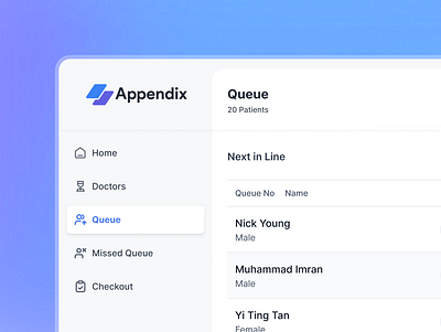 Details in Sidebar - Appendix Medical Platform