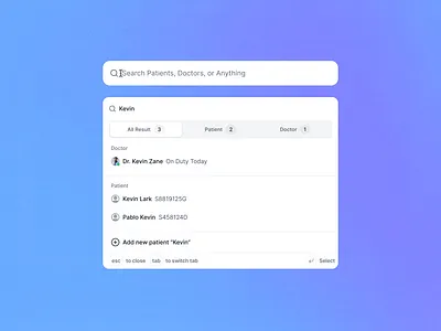 Search anything in one search bar (⌘ + K)