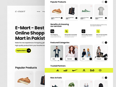 E-commerce Web Design branding design e commerce web design ecommerce graphic design landing page landing page design responsive web design ui ux web design