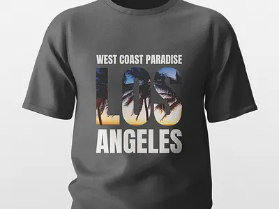 Los Angels Typography - Summer T-shirt Design design fashiondesign graphic design illustration los angeles design t shirt typography vector vectorart