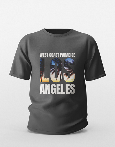 Los Angels Typography - Summer T-shirt Design design fashiondesign graphic design illustration los angeles design t shirt typography vector vectorart