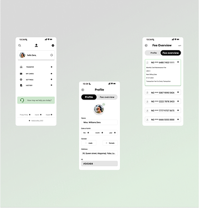 LinkTraverse: Navigating Profiles and Their Transactions animation motion graphics ui