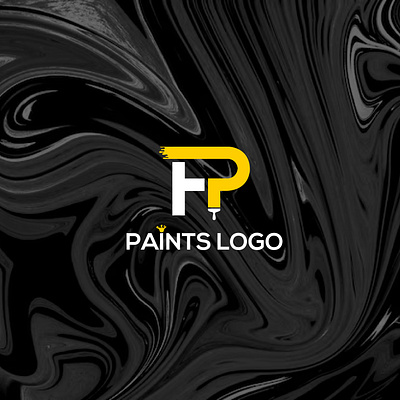 Paint Logo abstract branding company logo corporate identity creative f fp iconic logo letter logo logo logo inspiration logo maker logo template minimal p paint symbolic logo template vector vintage