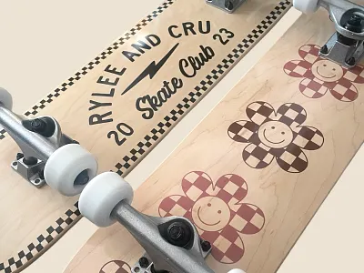 Groovy Skate Deck Designs 70s skateboarding badge design california carver skateboard checkered flower design flower design girl skateboard groovy designs skate club skate deck designs skateboard skateboarding vans skateboard