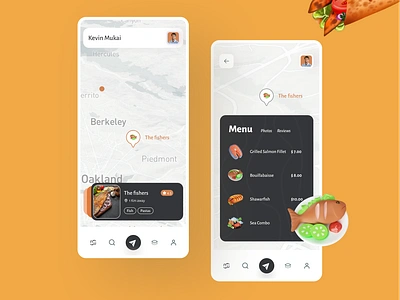 Mobile Leo Food App app branding design graphic design illustration logo typography ui ux vector