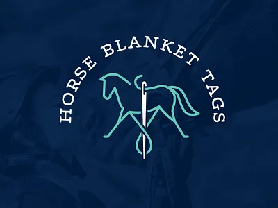 Horse Blanket Tags (Visual Identity) brand identity branding embroidery equestrian equine etsy graphic design horse illustration merch small business visual identity