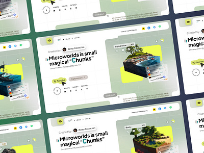 NFT Martketplace — MicroWorlds🛣️ design microworlds nft ui uiux ux website