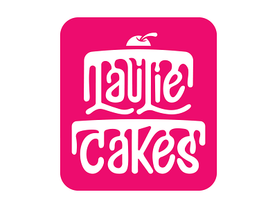 Laulie Cakes - Logo Design branding design graphic design illustration illustrator logo typography vector