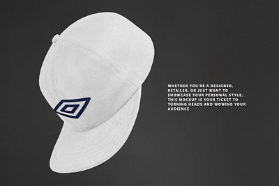 Realistic Floating Snapback Mockup apparel artwork branding design graphic design mockup polocaps template