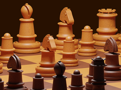 3D Chess Models | 3D Design Project 3d 3d chess 3d design 3d modelling chess chess board chess design