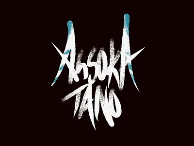 Ahsoka Type Treatment custom type typography