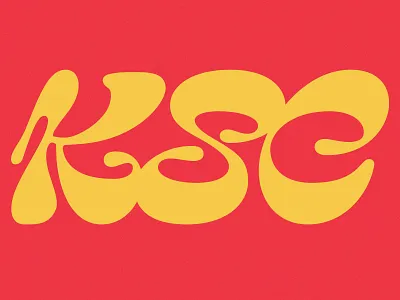 KSC Monogram artist band band brand band branding band logo band merch band shirt branding lettering logo merch monogram music music branding music design musician psychedelic swirly typography vintage
