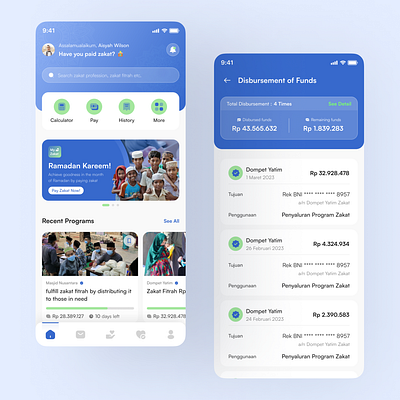 Zakat Online Payment Application mobiledesign ui ux zakat