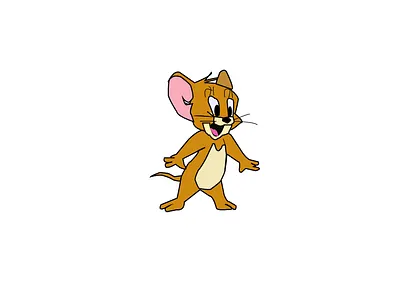 jerry 2d Character Design, 2D Vector Illustration, Digital design graphic design illustration logo vector