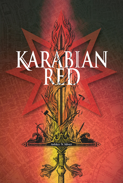 Karabian Red Book Cover book cover design book design cover art dust jacket graphic artist graphic design paperback small business