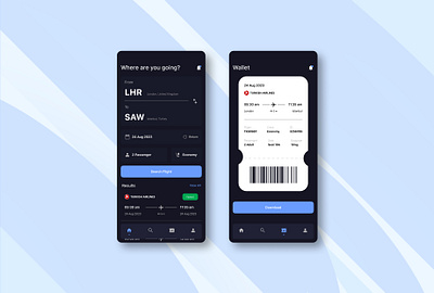 Flyway Booking App booking concept design flight ui ux