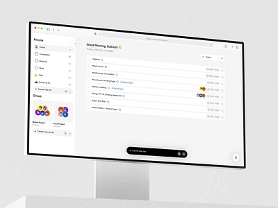 To do list Productivity App animation calendar card clean dashboard saas scheduling task task manager to do list todolist ui ux webapp