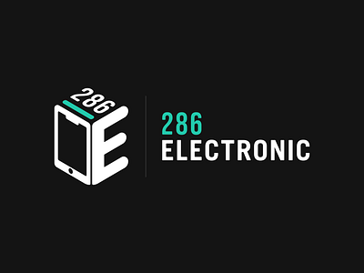 286 Electronic — Logo Design branding design electronic graphic design icon isometric logo monogram symbol vector