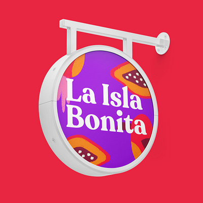 Pattern Challenge 2021 · La Isla Bonita bird branding digital art illustration isla bonita island papaya patter design pattern photoshop summer surface design tropics