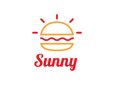 Sunny — Logo Idea branding burguer design fast food graphic design icon logo restaurant symbol vector