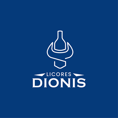 Licores Dionis — Logo Idea animal bottle branding bull creative design graphic design icon liqueur logo symbol vector