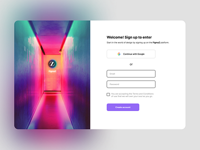 Sign Up #1 button colors daily dailyui design minimal sign up ui ux welcome