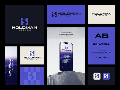 Holdman Partners brandidentity branding character design graphic design h hdesign hlogo icon lettermark logo minimalist symbol vector visualidentity wordmark