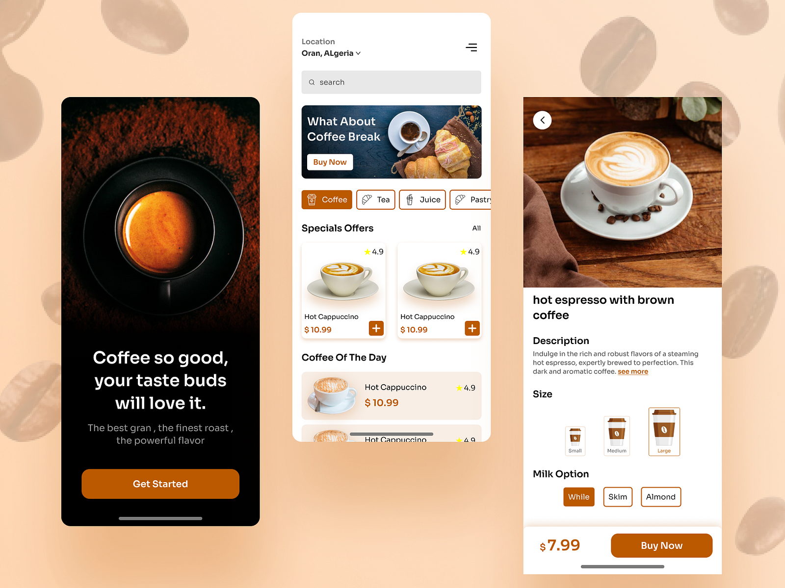 Coffee App By Ikramloumi On Dribbble