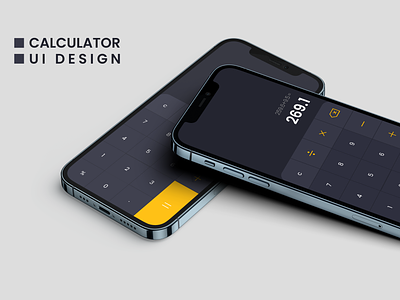 Calculator App UI Design in Figma calculator app ui design figma mobile app design ui mockups
