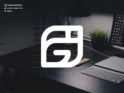 Monogram IG Logo Design branding design design logo dubai graphic design icon illustration lettering logo logos minimal monogram