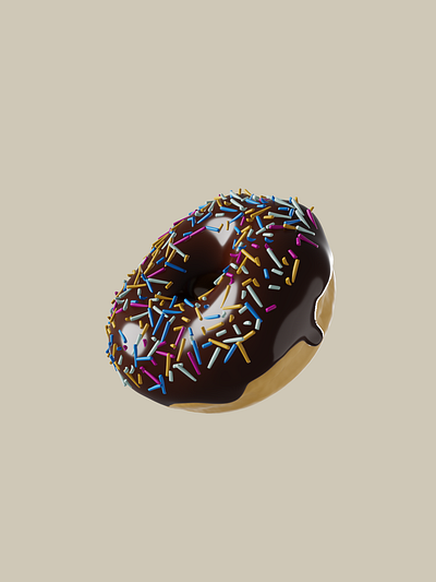 Donut made in Blender app branding design graphic design illustration logo typography ui ux vector